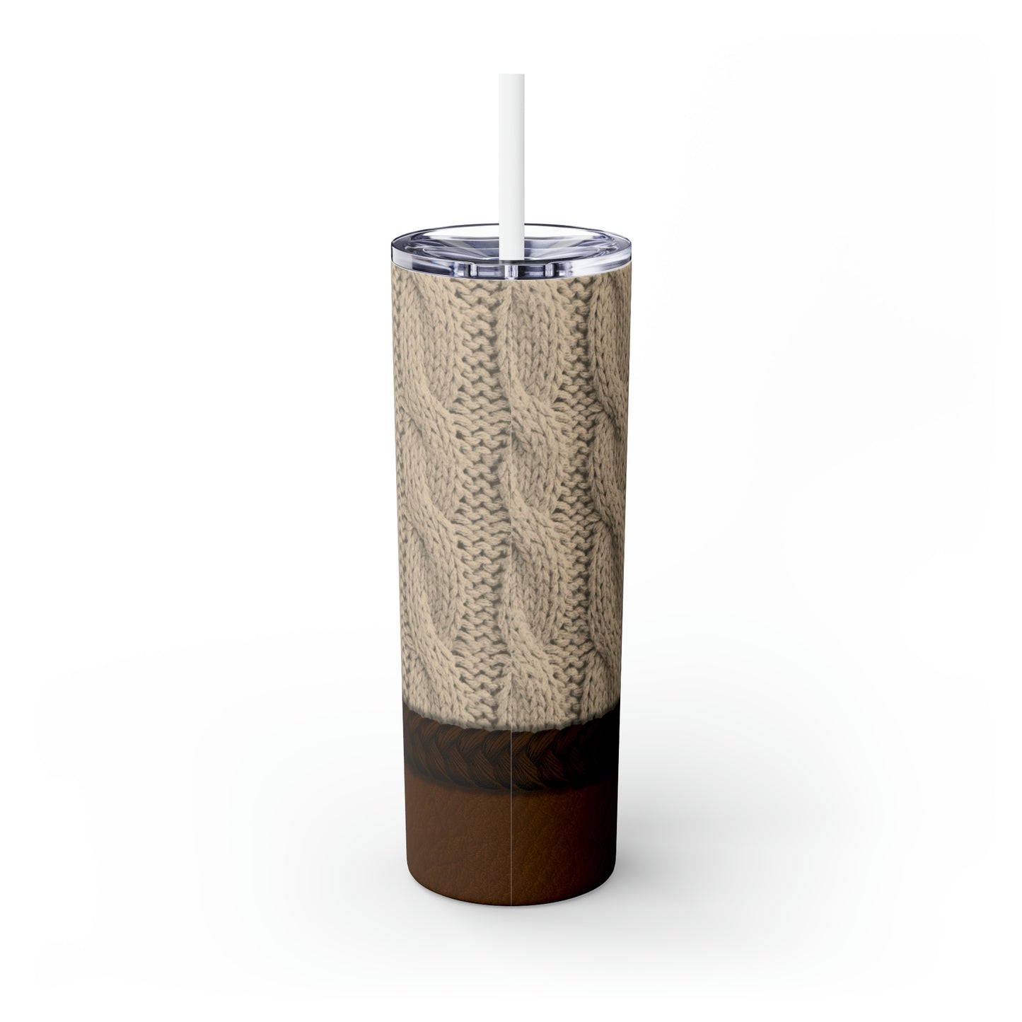 Sweater Weather Skinny Tumbler with Straw, 20oz