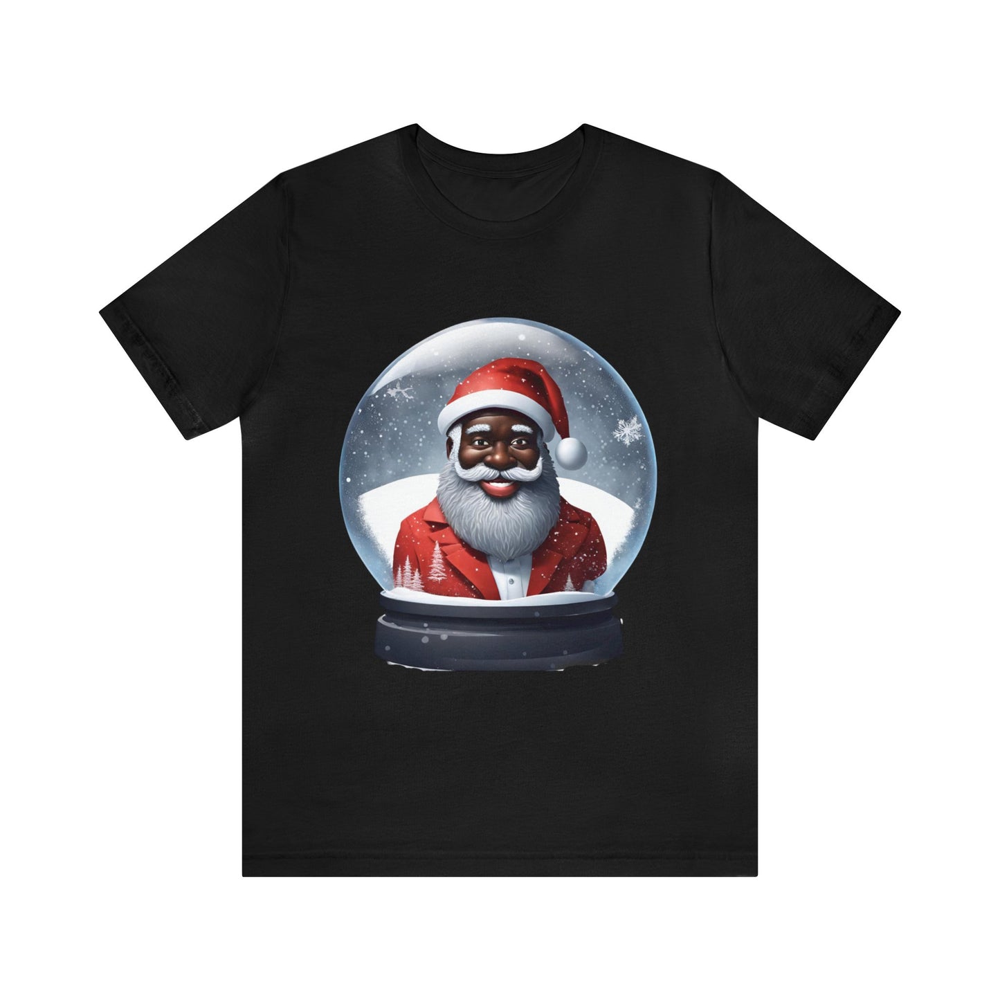 Santa in a Snow Globe Short Sleeve Tee