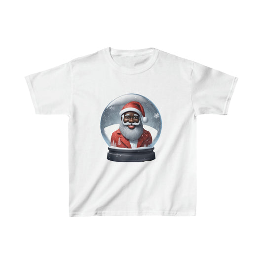 Santa in a Snow Globe Kids  Tee