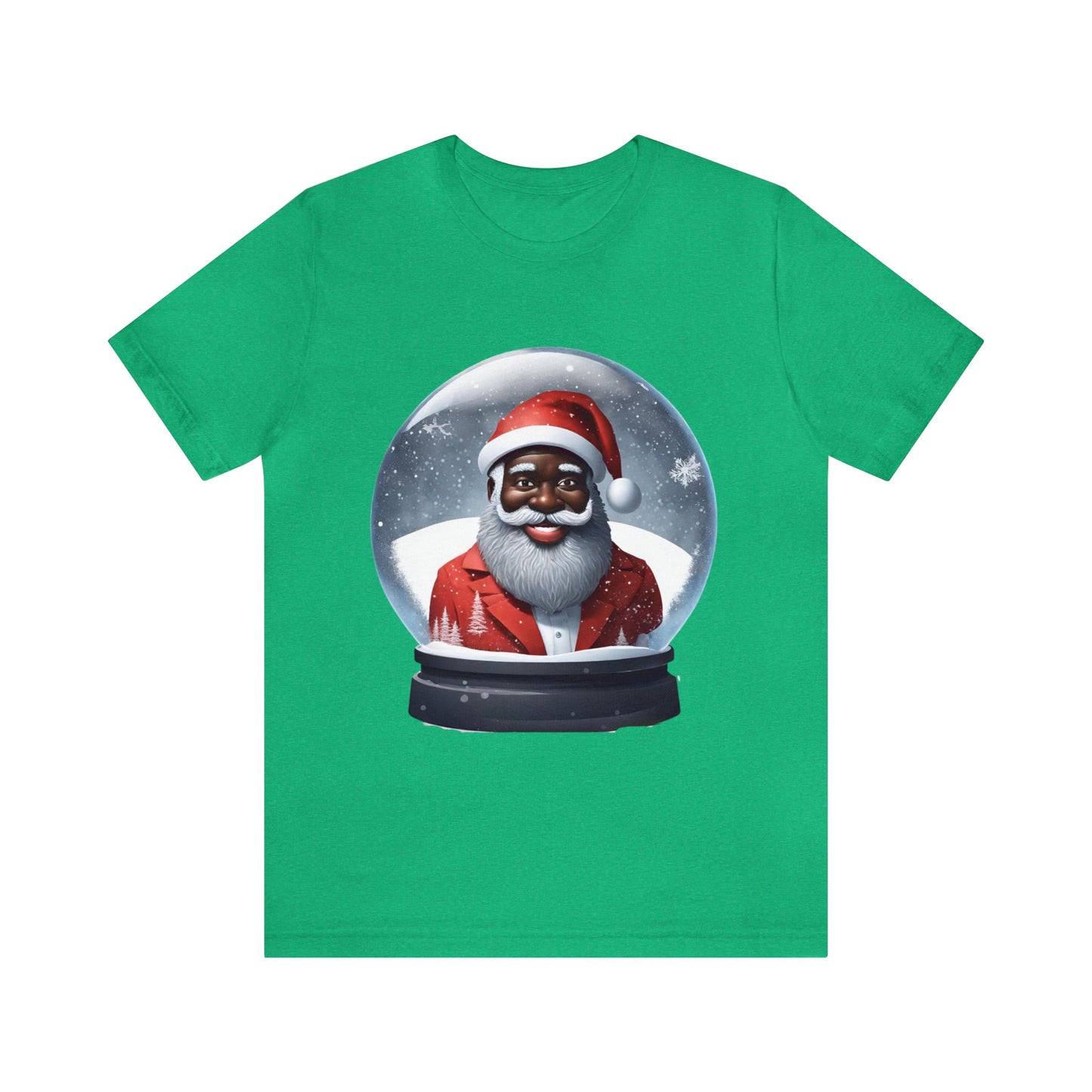 Santa in a Snow Globe Short Sleeve Tee