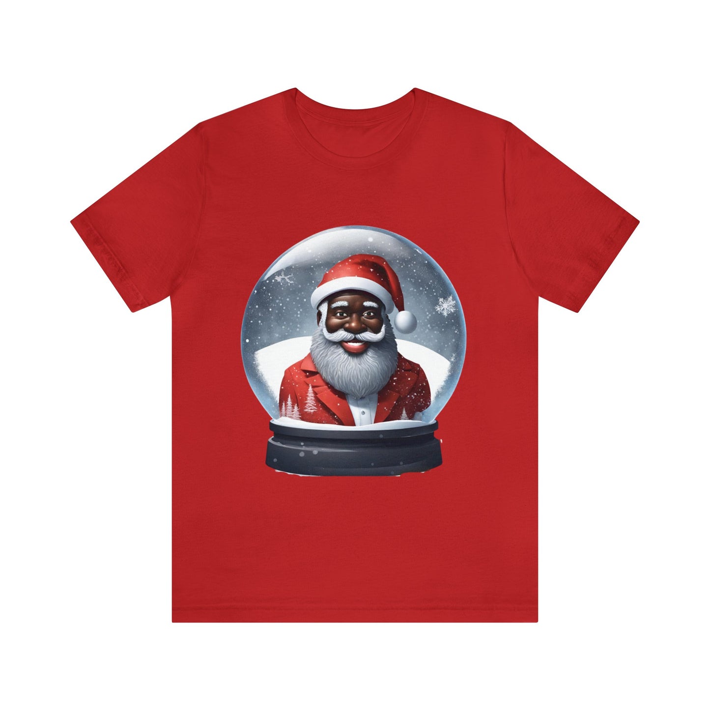 Santa in a Snow Globe Short Sleeve Tee