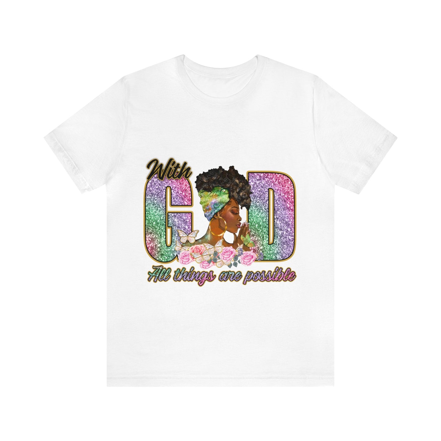 With God All Things are Possible Short Sleeve Tee